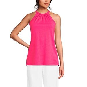 Lands End ~ Halter Neck Tank ~ XS ~ Hot Pink ~ NWOT